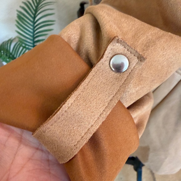 Love Tree Tan Women's Long Open Jacket - Picture 7 of 11